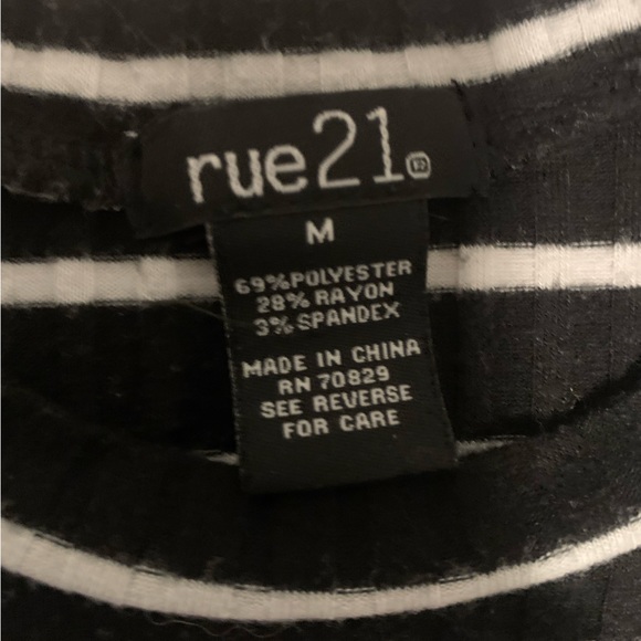 Rue 21 Stripped Dress Medium - Picture 3 of 3